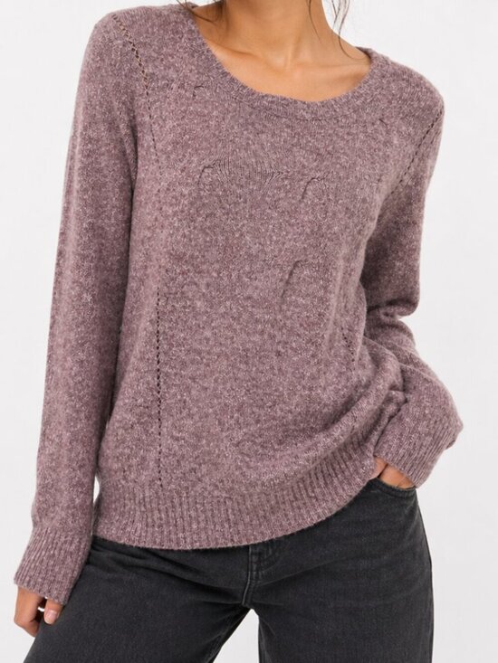 Prana Sweaters - PRANA Mohair Wool Sweater Heather Marled Purple XL